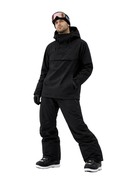 Men's Black Snowboard Jacket & Trousers