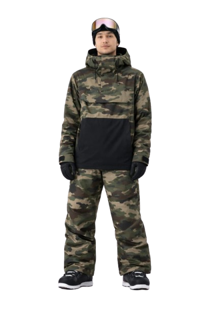 Men's Camo Snowboard Jacket & Trousers
