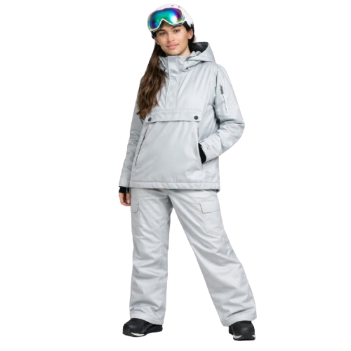 Women’s Silver Anorak Snowboard Jacket & Trousers